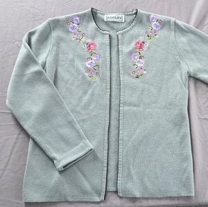 Floral Embroidered Cardigan